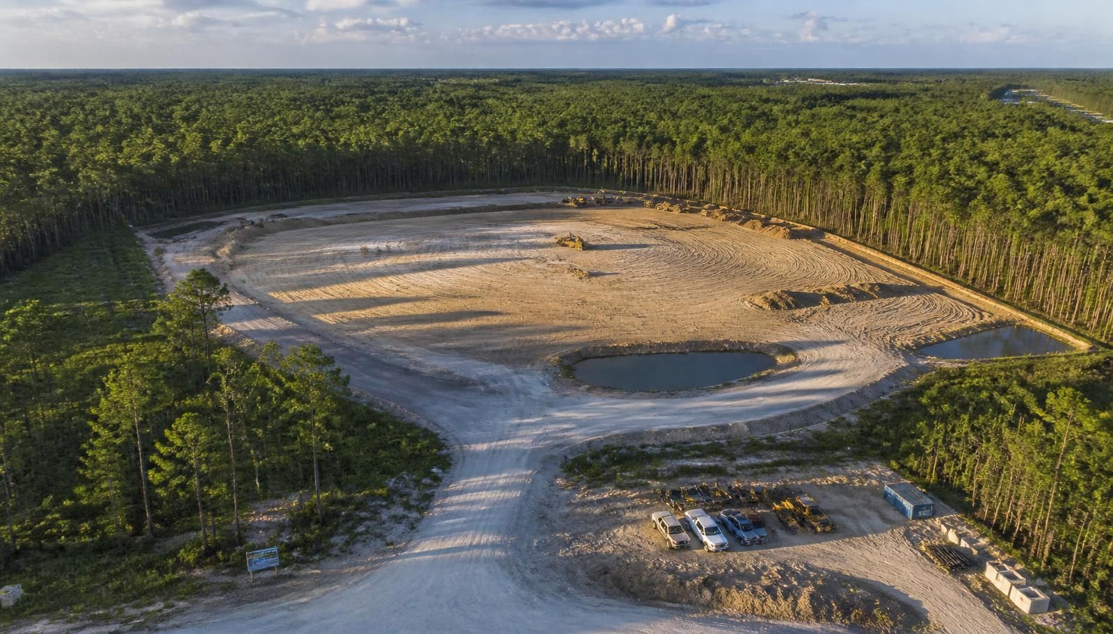 Cleared and graded acreage of the kind KLN Land Development works on in Marion County, Florida